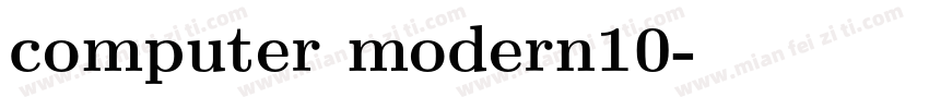 computer modern10字体转换